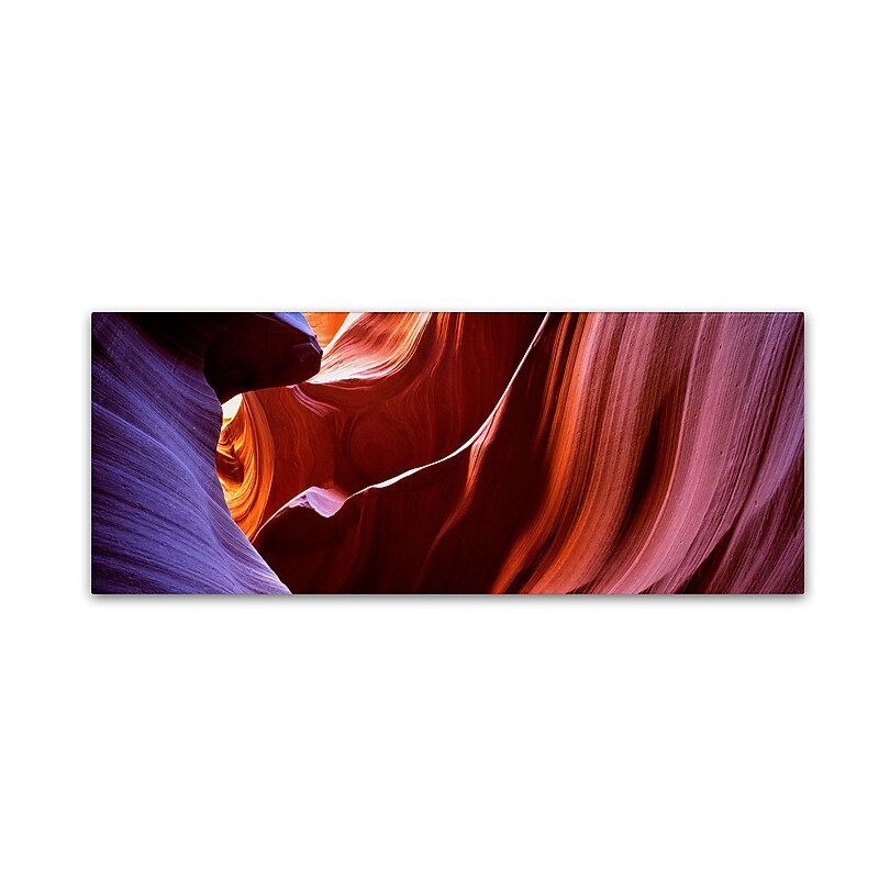 Trademark David Evans "Lower Antelope Canyon" Gallery-Wrapped Canvas Art, 16" x 47" image 1