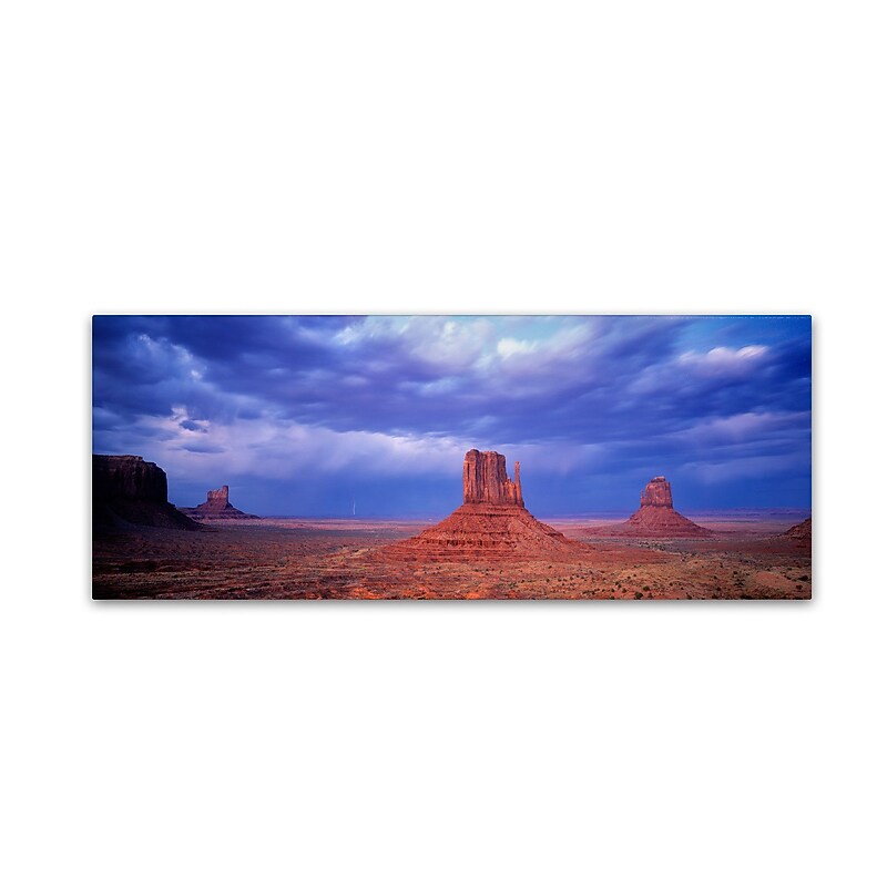 Trademark David Evans "Monument Valley" Gallery-Wrapped Canvas Art, 8" x 24" image 1