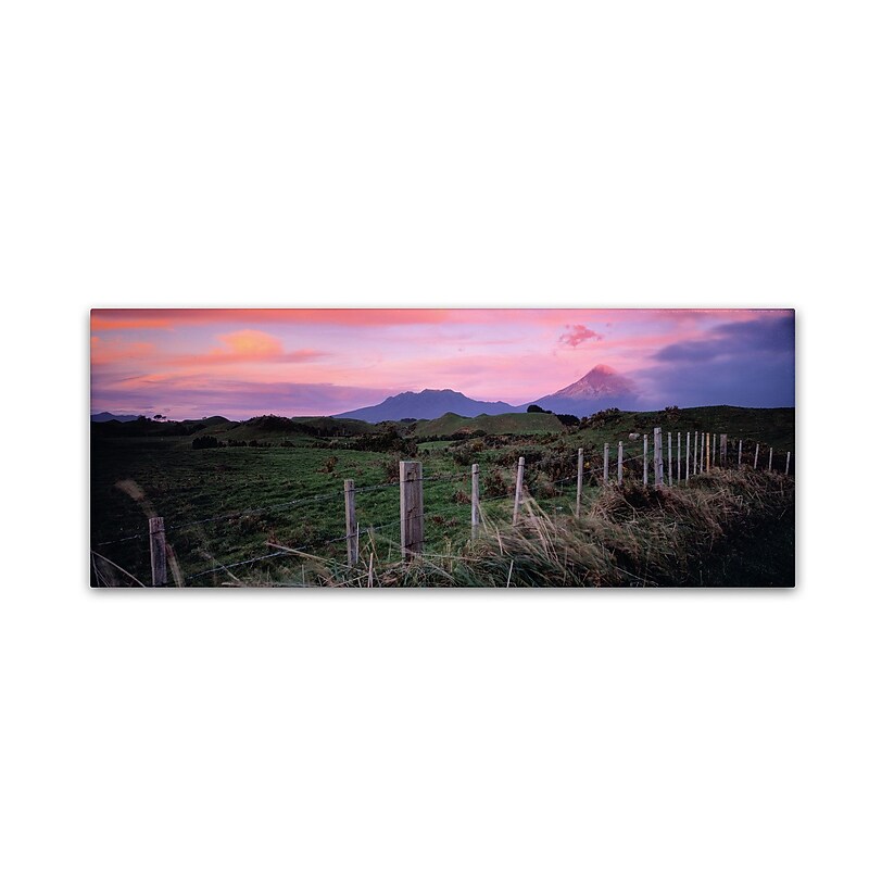 Trademark David Evans "Mt Taranaki-NZ" Gallery-Wrapped Canvas Art, 16" x 47" image 1