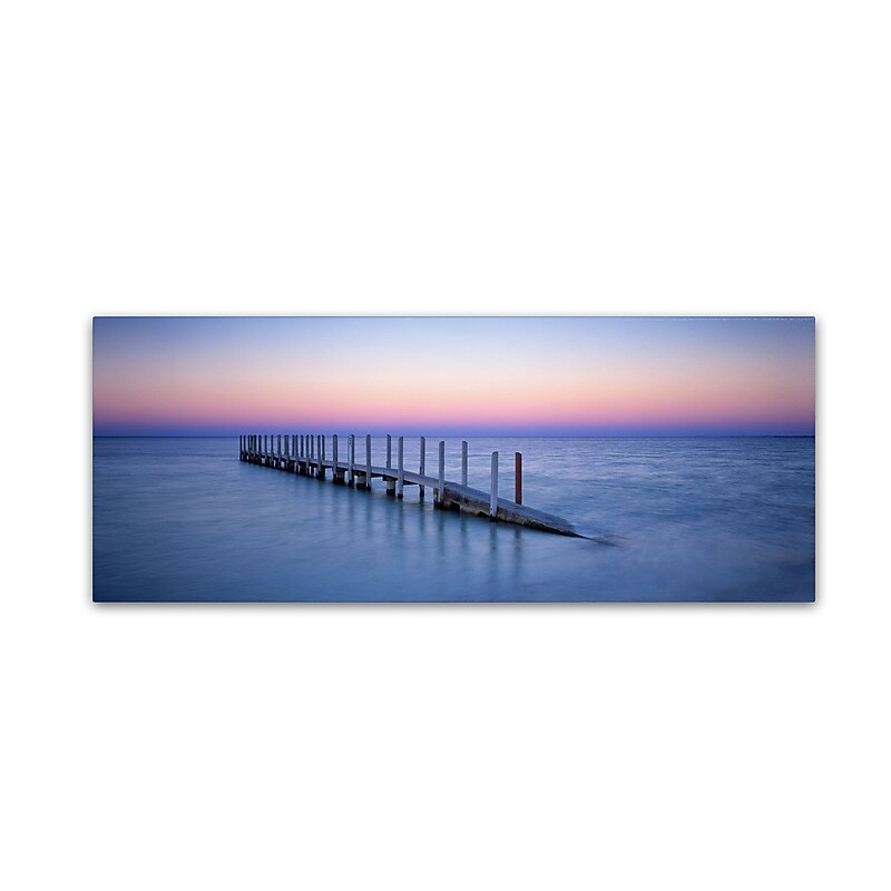 Trademark David Evans "Quindalup-WA" Gallery-Wrapped Canvas Art, 6" x 19" image 1