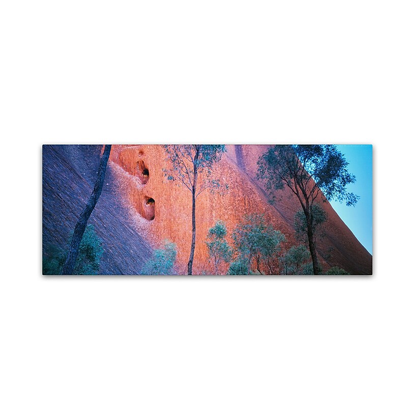 Trademark David Evans "Uluru Up Close" Gallery-Wrapped Canvas Art, 16" x 47" image 1