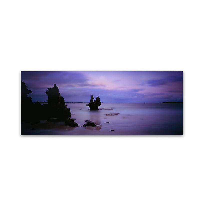 Trademark David Evans "Vivonne Bay-Kangaroo Island" Gallery-Wrapped Canvas Art, 8" x 24" image 1