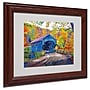 Trademark David Lloyd Glover "Fall Comes to Downer" Art, White Matte W/Wood Frame, 11" x 14"~#|#~m001697318_sc7