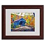 Trademark David Lloyd Glover "Fall Comes to Downer" Art, White Matte W/Wood Frame, 11" x 14"~#|#~m001697319_sc7