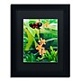 Trademark Kurt Shaffer "Hecale Longwing on Orchid" Art, Black Matte With Black Frame, 11" x 14"~#|#~m001697697_sc7