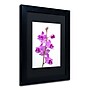 Trademark Kurt Shaffer "Purple Orchids" Art, Black Matte With Black Frame, 11" x 14"~#|#~m001697815_sc7