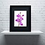 Trademark Kurt Shaffer "Purple Orchids" Art, Black Matte With Black Frame, 11" x 14"~#|#~m001697816_sc7