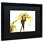 Trademark Kurt Shaffer "Wild Looking Orchid" Art, Black Matte With Black Frame, 16" x 20"~#|#~m001697902_sc7