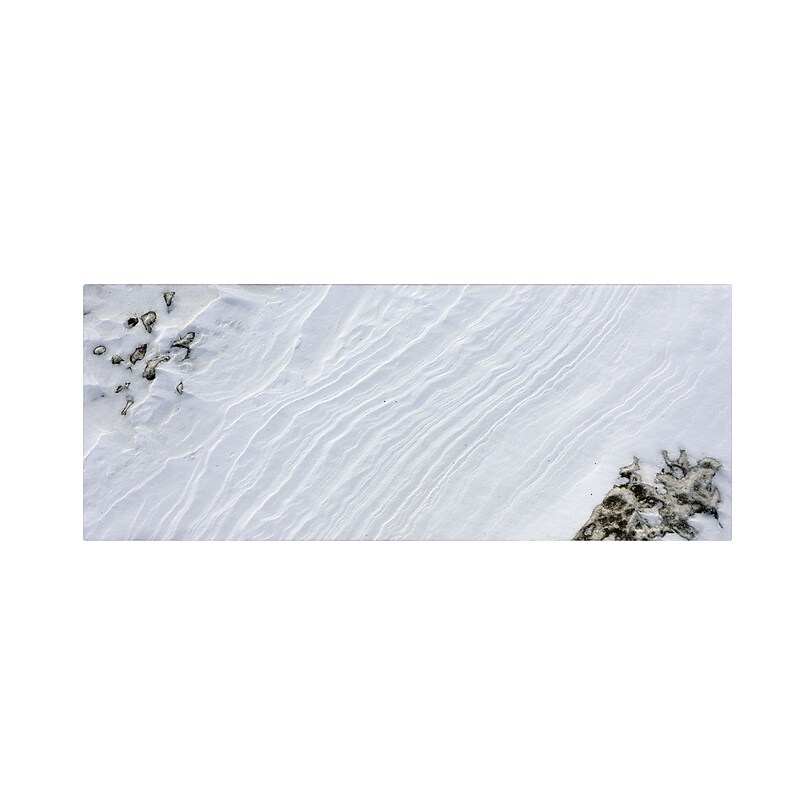Trademark Kurt Shaffer "Snowscape Abstract" Gallery-Wrapped Canvas Art, 10" x 32" image 1