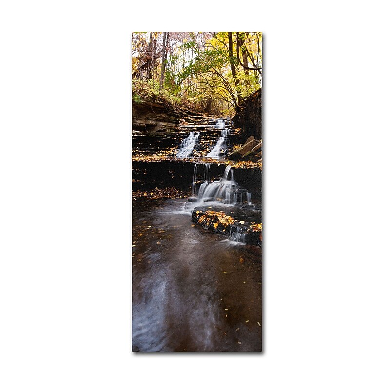 Trademark Kurt Shaffer "Autumn Falls" Gallery-Wrapped Canvas Art, 8" x 19" image 1