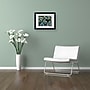 Trademark Kurt Shaffer "Escargo Begonia Leaves" Art, White Matte With Black Frame, 16" x 20"~#|#~m001698142_sc7