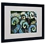 Trademark Kurt Shaffer "Escargo Begonia Leaves" Art, White Matte With Black Frame, 16" x 20"~#|#~m001698143_sc7