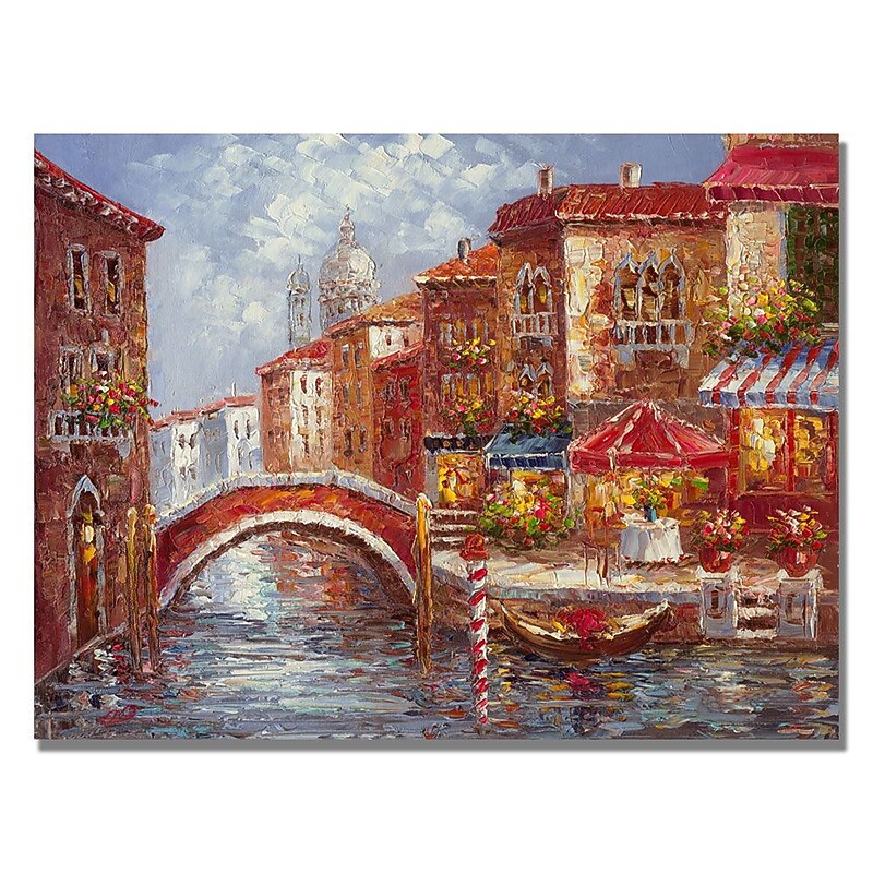 Trademark Rio "Venetian Waterways" Gallery-Wrapped Canvas Art, 24" x 32" image 1