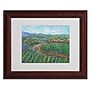 Trademark Manor Shadian "Cherry Trees" Art, White Matte W/Wood Frame, 11" x 14"~#|#~m001698405_sc7