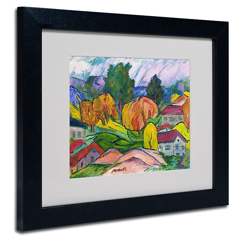 Trademark Manor Shadian "Haiku" Art, White Matte W/Black Frame, 11" x 14" image 1