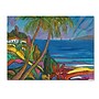 Trademark Manor Shadian "Blue Sea with 2 Boats" Gallery-Wrapped Canvas Art, 24" x 32"~#|#~m001698427_sc7