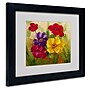 Trademark Rio "Flowers" Art, White Matte With Black Frame, 11" x 14"~#|#~m001698448_sc7