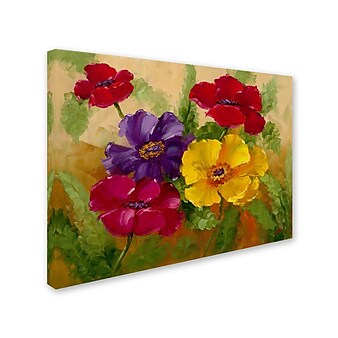 Trademark Rio "Flowers" Gallery-Wrapped Canvas Art, 24" x 32"