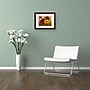 Trademark Rio "Flowers" Art, White Matte With Wood Frame, 16" x 20"~#|#~m001698458_sc7