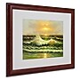 Trademark Rio "Sunset" Art, White Matte With Wood Frame, 16" x 20"~#|#~m001698553_sc7