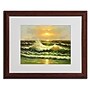 Trademark Rio "Sunset" Art, White Matte With Wood Frame, 16" x 20"~#|#~m001698554_sc7
