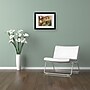 Trademark Rio "Tuscany Courtyard" Art, White Matte With Black Frame, 16" x 20"~#|#~m001698557_sc7
