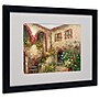 Trademark Rio "Tuscany Courtyard" Art, White Matte With Black Frame, 16" x 20"~#|#~m001698558_sc7