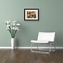 Trademark Rio "Tuscany Courtyard" Art, White Matte With Wood Frame, 16" x 20"~#|#~m001698565_sc7
