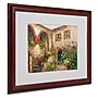 Trademark Rio "Tuscany Courtyard" Art, White Matte With Wood Frame, 16" x 20"~#|#~m001698566_sc7