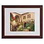 Trademark Rio "Tuscany Courtyard" Art, White Matte With Wood Frame, 16" x 20"~#|#~m001698567_sc7