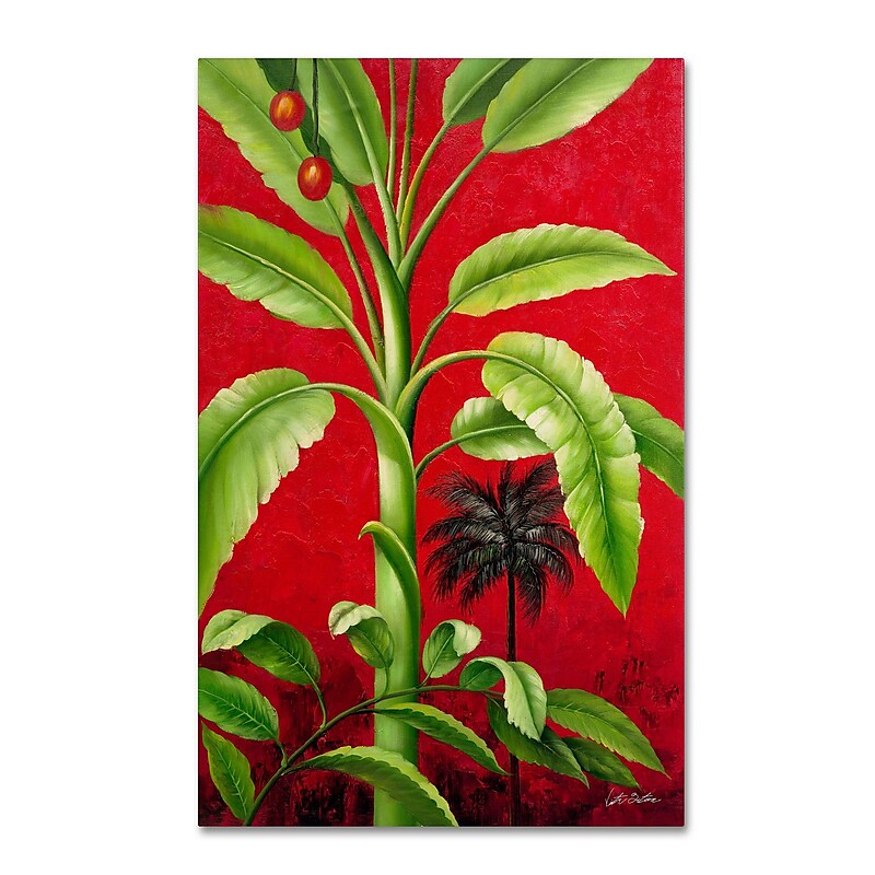 Trademark Victor Giton "Tropical Palm II" Gallery-Wrapped Canvas Art, 16" x 24" image 1