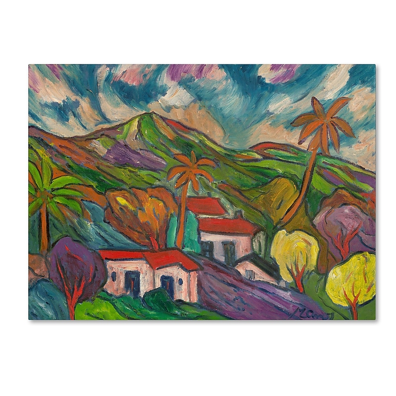 Trademark Manor Shadian "Tropical Valley with Thr..." Gallery-Wrapped Canvas Art, 18" x 24" image 1