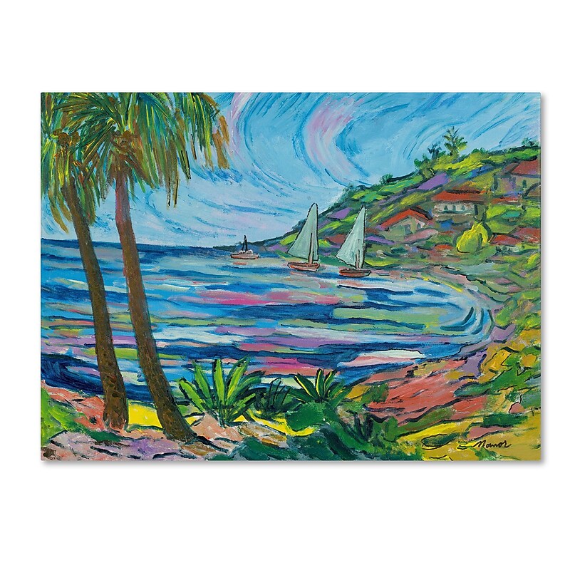 Trademark Manor Shadian "Island Bay" Gallery-Wrapped Canvas Art, 35" x 47" image 1