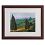 Trademark Manor Shadian "Evergreens on Green..." Art, White Matte W/Wood Frame, 16" x 20"~#|#~m001698830_sc7