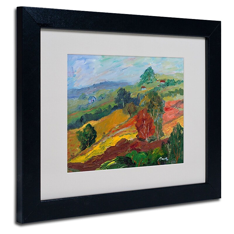 Trademark Manor Shadian "Napa 2" Art, White Matte W/Black Frame, 11" x 14" image 1