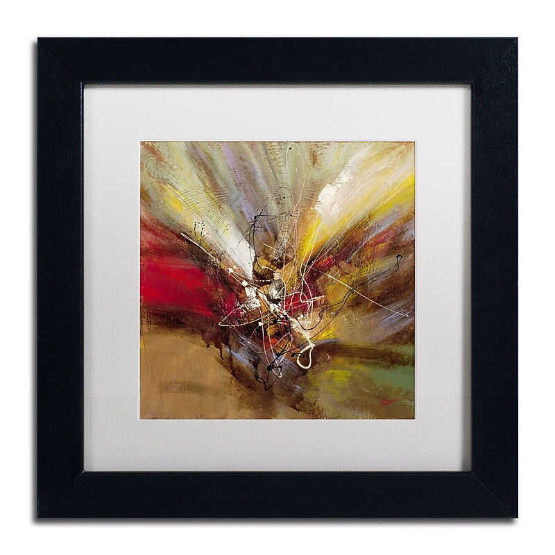 Trademark Ricardo Tapia "Sunrise" Canvas Art, White Matte With Black Frame, 11" x 11" image 1