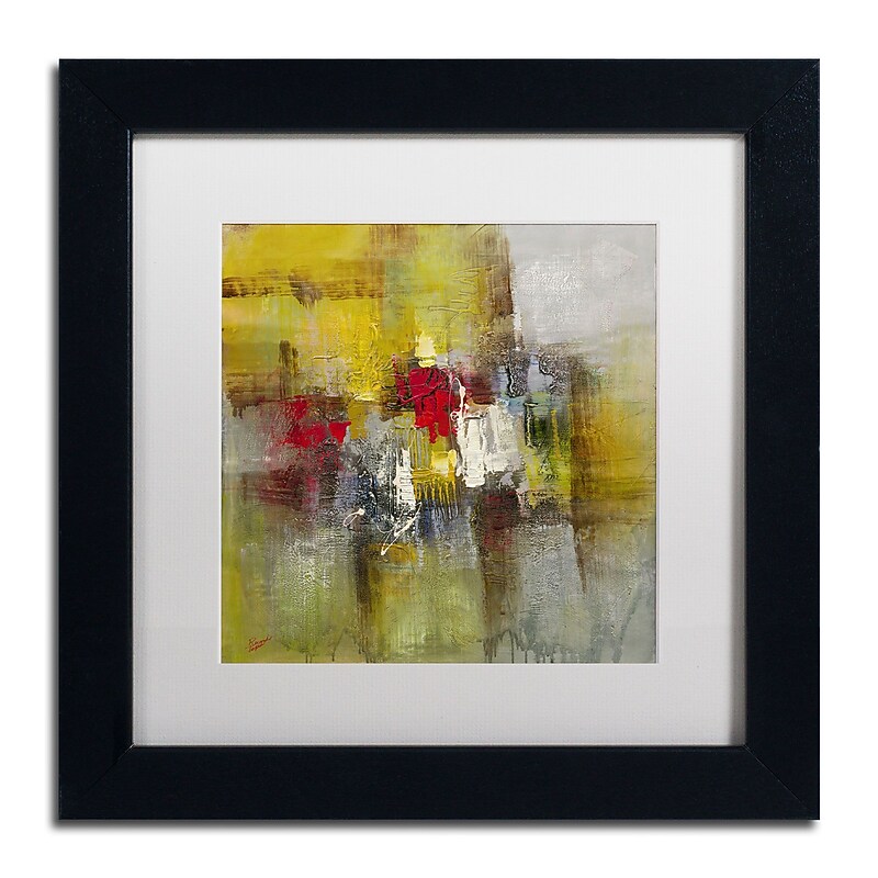 Trademark Ricardo Tapia "Cherish" Canvas Art, White Matte With Black Frame, 11" x 11" image 1