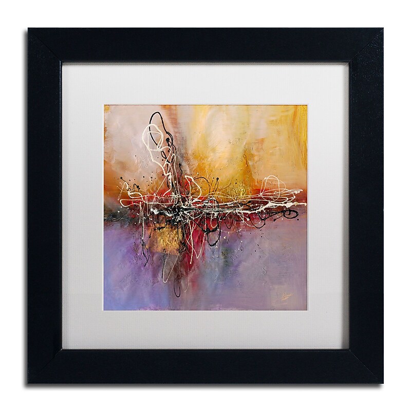 Trademark Ricardo Tapia "Inspired" Canvas Art, White Matte With Black Frame, 11" x 11" image 1