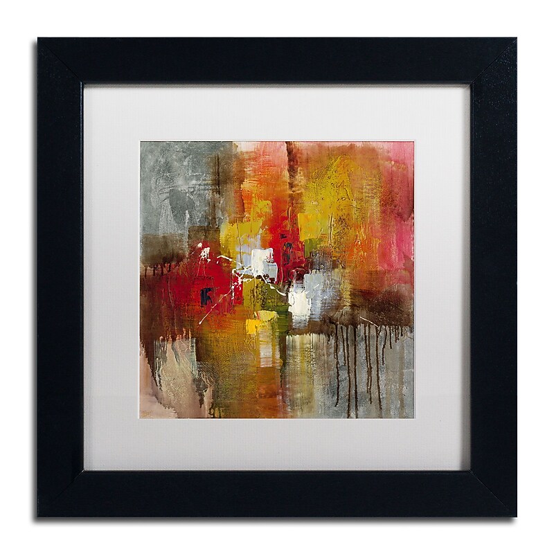 Trademark Ricardo Tapia "Certain" Canvas Art, White Matte With Black Frame, 11" x 11" image 1