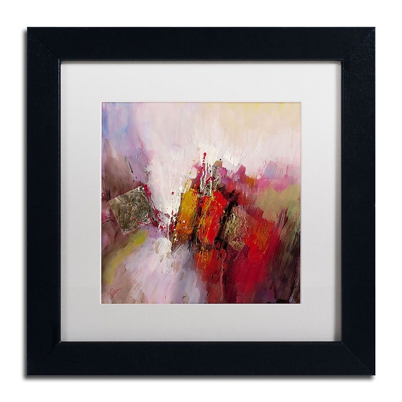 Trademark Ricardo Tapia "Hot and cold" Canvas Art, White Matte With Black Frame, 11" x 11" image 1