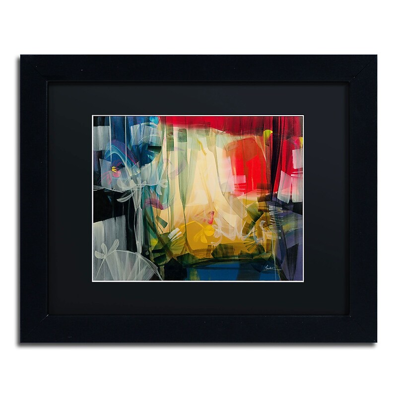 Trademark Andrea "Amhaus" Art, Black Matte With Black Frame, 11" x 14" image 1