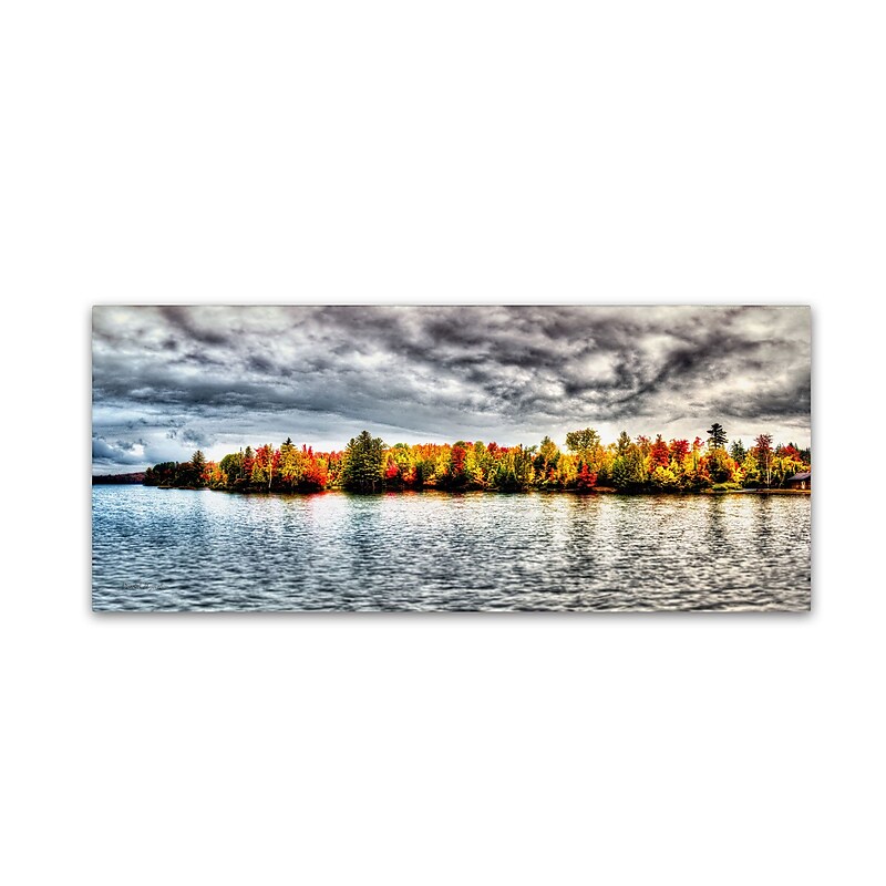 Trademark David Ayash "Fall Colors in The Adirondacks..." Gallery-Wrapped Canvas Art, 10" x 24" image 1