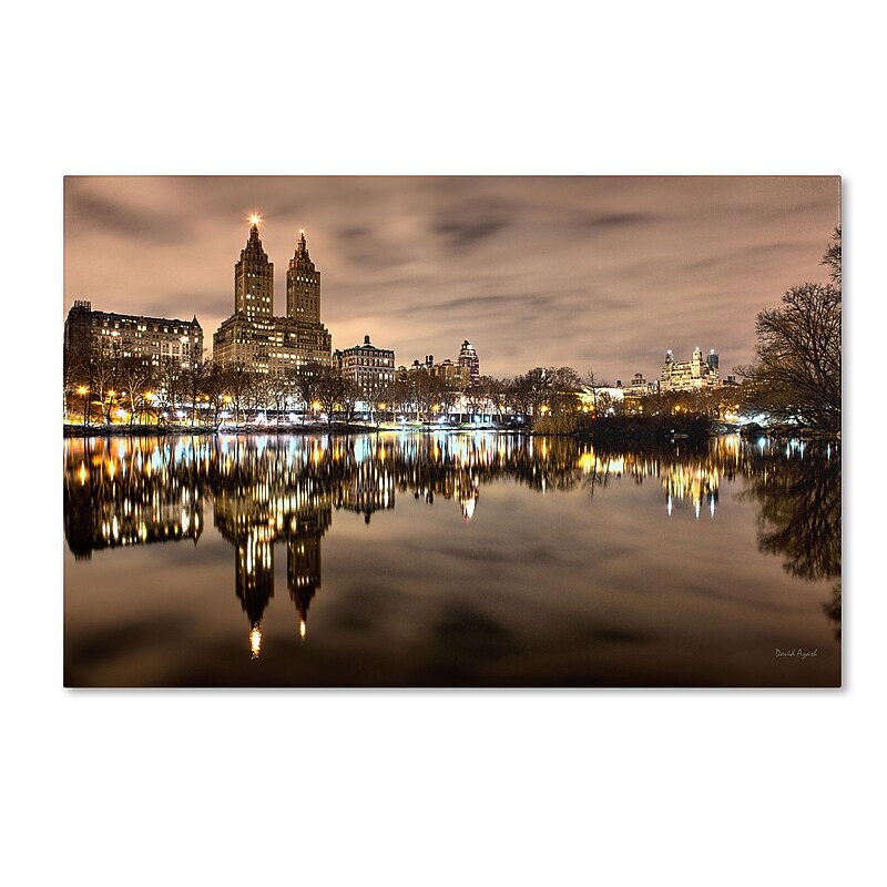Trademark David Ayash "Central Park West I" Gallery-Wrapped Canvas Art, 16" x 24" image 1