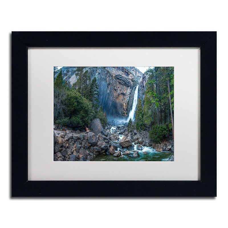 Trademark David Ayash "Yosemite...California-IV" Art, White Matte With Black Frame, 11" x 14" image 1