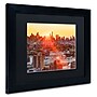 Trademark David Ayash "Midtown Sunset" Art, Black Matte With Black Frame, 11" x 14"~#|#~m001699462_sc7