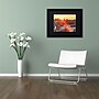 Trademark David Ayash "Midtown Sunset" Art, Black Matte With Black Frame, 11" x 14"~#|#~m001699463_sc7