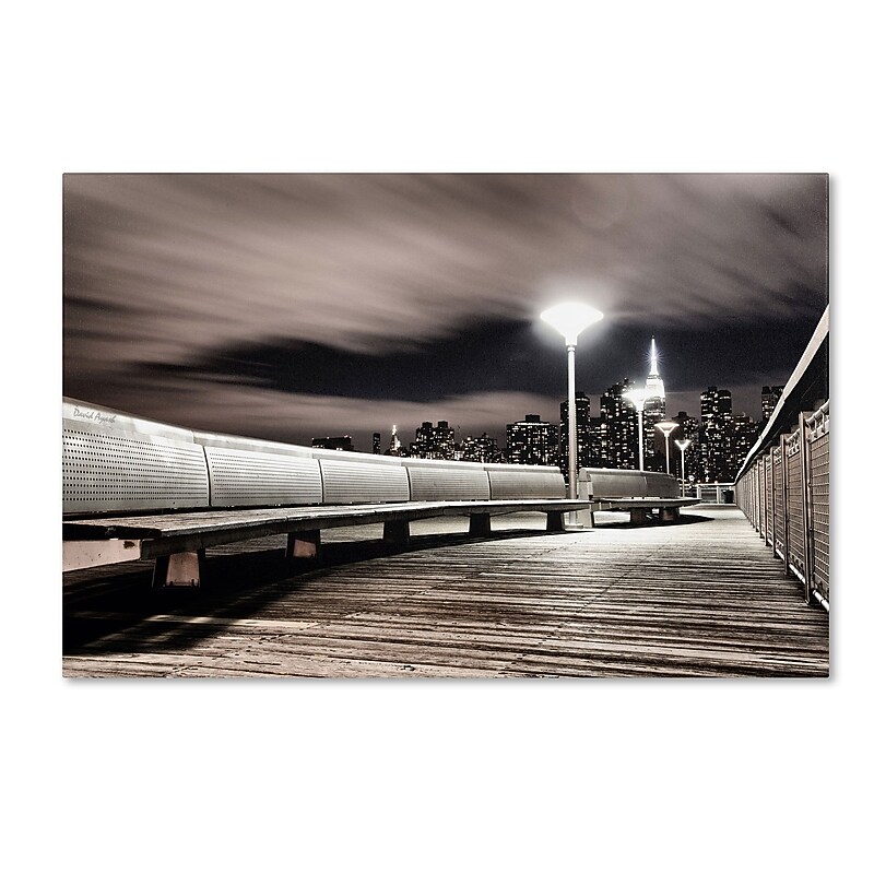 Trademark David Ayash "NYC" Gallery-Wrapped Canvas Art, 16" x 24" image 1