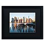 Trademark David Ayash "Brooklyn Bridge Park and... - I" Art, Black Matte W/Black Frame, 16" x 20"~#|#~m001699637_sc7