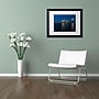 Trademark David Ayash "Supermoon Rise Over Downtown - NYC" Art, White Matte W/Black Frame, 16" x 20"~#|#~m001699700_sc7