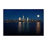 Trademark David Ayash "Supermoon Rise Over Downtown - NYC" Gallery-Wrapped Canvas Art, 22" x 32"~#|#~m001699705_sc7